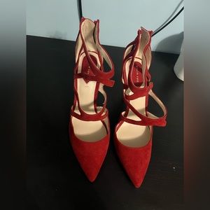 Zara red shoes